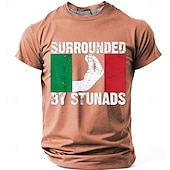  Per uomo Gergo divertente Maglietta Manica Corta maglietta Stampa 3D Girocollo Camicia Moda Quotidiano Quotidiano Streetwear Erica del pompelmo Estate Primavera Abbigliamento S M L XL XXL XXXL