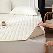 abordables Parures de draps-Protège-matelas imperméable et matelassé pour la chambre à coucher, le dortoir ou la maison ; surmatelas doux et antidérapant ; protection pour le lit et le matelas.