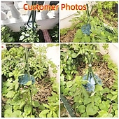 levne pribor za njegu biljaka-6/12 ks držáků na podpěry rostlin - cenově dostupné plastové zahradní spojovací disky pro popínavé rostliny, nastavitelný mřížkový kroužek pro rajčata, okurky, květiny - robustní stabilizátor pro