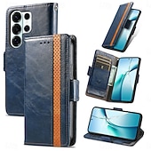 cheap 2026 Samsung Galaxy S26 Series-Phone Case For Samsung Galaxy S26 S26 Plus S26 Ultra Wallet Case Flip Cover with Wrist Strap Kickstand Retro TPU PU Leather