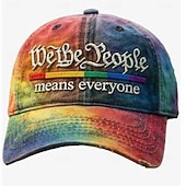 economico Cappellino da baseball da uomo-Per uomo Cappellino da Baseball Cappello da Sole Blu Nero Poliestere Patchwork Stampa 3D Moda Streetwear Casual Casuale Quotidiano All'aperto Citazioni &amp; Detti Protezione Solare Protezione solare