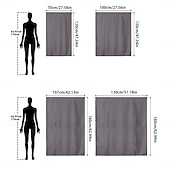 baratos Cortina de Blackout-Cortinas blackout de cor sólida para café, cortinas curtas com amarração para cozinha, painéis blackout para janelas pequenas, banheiro e cozinha.