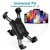 baratos Ferramentas Manuais-Suporte giratório de 360 graus antiderrapante para celular em bicicletas elétricas, mountain bikes e motocicletas.