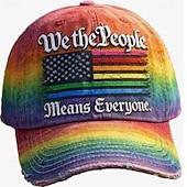 economico Cappellino da baseball da uomo-Per uomo Cappellino da Baseball Cappello da Sole Blu Nero Poliestere Patchwork Stampa 3D Moda Streetwear Casual Casuale Quotidiano All'aperto Citazioni &amp; Detti Protezione Solare Protezione solare