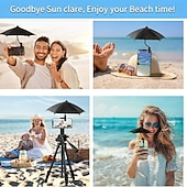 preiswerte Heizen und Kühlen-Biegsame Handy-Sonnenblende, Mini-Sonnenblende für Outdoor-Aktivitäten, schützt das Handy vor Sonne und Regen, verhindert Blendung und Spiegelungen beim Fotografieren, einfach zu bedienen, kein