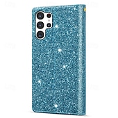 cheap 2026 Samsung Galaxy S26 Series-Phone Case For Samsung Galaxy S26 S26 Plus S26 Ultra Wallet Case Zipper Full Body Protective Kickstand Color Gradient sky PU Leather