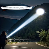 abordables Flashlights-Rechargeable High-Lumens Flashlights, Bright Multi-Mode Rechargeable Tactical Flashlight &amp; Camping Lamp, 5 Modes, USB Charge, Portable for Outdoor/Emergency/Home Use