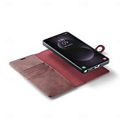 cheap 2026 Samsung Galaxy S26 Series-Phone Case For Samsung Galaxy S26 S26 Plus S26 Ultra Flip Cover Full Body Protective Retro Genuine Leather