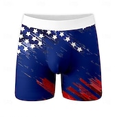 economico Shorts Patriottici 250-Per uomo 4 luglio, 250° anniversario degli Stati Uniti Bandiera degli Stati Uniti Boxer elasticizzati Costume nuoto a pantaloncino Pantaloncini da bagno boxer Patriotico Casuale Casa Vacanza al Mare