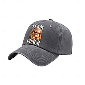 voordelige Geschenken-Team Punch Monkey Meme Baseball Cap Grappige Vintage Gewassen Katoenen Verstelbare Vader Pet voor Mannen en Vrouwen