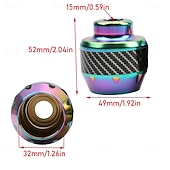 abordables Outillage à main-Lot de 2 protections universelles en alliage d'aluminium pour roues, fourches et cadre de moto/scooter ; patins de protection contre les chutes ; accessoires extérieurs pour moto