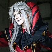 baratos Fantasias Anime-fantasia de circo para cosplay, fantasias de videogame, fantasias de Halloween, baile de máscaras, Comic Con, Anime Expo, blusa, calça e luvas para adultos