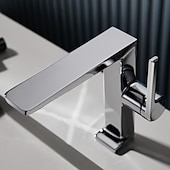 economico Rubinetti per lavandino bagno-Rubinetto per lavabo da bagno - classico rubinetto miscelatore monocomando in ottone galvanizzato per lavabo da bagno