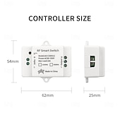 abordables Interruptores inteligentes-Interruptor de control remoto inalámbrico de 1 canal CA 85 V-250 V, CA 220 V, encendido y apagado, 433 MHz