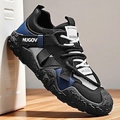 tanie Casualowe sneakersy-męskie buty sportowe typu adventure trail z wielokolorowymi paskami, oddychające i wytrzymałe, idealne na piesze wędrówki, sporty na świeżym powietrzu i do codziennego użytku