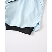 お買い得  ランニングショーツ-男性用 ランニングショーツ アスレチックショーツ ジムショーツ ドローストリング ポケット 2 イン 1 コンプレッションライナー付き ショートパンツ カジュアル 日常 アウトドア 夏 春 速乾性 ライトウェイト 吸汗性 ジムトレーニング 屋外 アスレチック レギュラー スポーツウェア アクティブウェア ブルー ブラック カモフラージュ