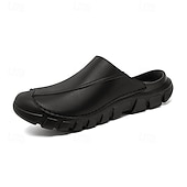 abordables sandales d'extérieur-Sabots blancs décontractés pour homme – chaussures légères à semelle épaisse, style minimaliste, pour les voyages, les vacances et le quotidien