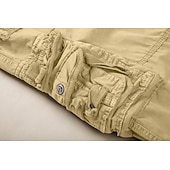 voordelige Klassiek-Voor heren Cargoshorts Korte broek Wandelshorts Zak Effen Comfort Draagbaar Kuitlengte Werk Casual Dagelijks Modieus Streetwear Leger groen Zwart