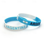 economico Accessori e Cappelli-20 braccialetti per la partita mondiale di calcio 2026, calcio, patriottico, unisex, per bambini e adulti, per feste, eventi calcistici, travestimenti