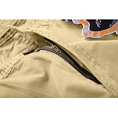 voordelige Klassiek-Voor heren Cargoshorts Korte broek Wandelshorts Zak Effen Comfort Draagbaar Kuitlengte Werk Casual Dagelijks Modieus Streetwear Leger groen Zwart