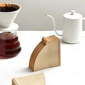 abordables Ustensiles et gadgets de cuisine-40/100 filtres à café jetables en papier naturel, pour 1 à 4 tasses, filtres en forme de V pour cafetière à filtre, accessoires pour cafés et maison, outils pour le café, 1 à 2/2 à 4 portions