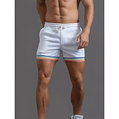 abordables Short de survêtement-Homme Actif Shorts de survêtement Shorts Short décontracté Avec Poches Taille Élastique Pur Couleur Pleine Séchage Rapide Sport Court Extérieur Salle de sport Entraînement Sports Sport Rouge Gris
