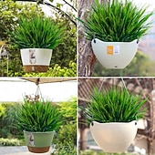 halpa Tekoplantit ja vihreys-20 kpl keinotekoisia ulkokasveja, tekonurmikkaa, vihreitä pensaita, UV-kestäviä keinotekoisia muovikasveja, puutarhakuistin ikkunalaatikon sisustus (ruoho)