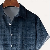 economico Geometrica-Per uomo Colore sfumato Arte astratta Camicia Camicia Estiva Camicia con Bottoni Manica Corta Moda Casual All'aperto Vacanza Abbigliamento Quotidiano Estate Primavera Collo ripiegato Stampa 3D