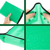 cheap Plant Care Accessories-6pcs Heavy-Duty Waterproof Folding Garden Mat with 3 Thickened Plant Care Cloths &amp; 3 Foldable Mats, Suitable for Indoor/Outdoor Use, Gardening, Repotting, Bonsai, Space-Saving Durable Design