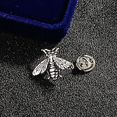 olcso Férfi kitűző-Férfi 1db Mandzsettagombok Ötvözet Melltűk Hétköznapi Napi 3D minimalista Elegáns Szüret A B C