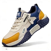 economico Sneakers Casual-sneakers sportive da uomo in similpelle: resistenti, comode ed eleganti per attività casual e all'aperto, ideali per l'uso quotidiano, la palestra e le avventure del fine settimana