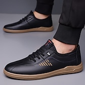 cheap Casual Lace-Up Shoes-Men's White Athletic Sneakers – Lightweight Breathable Running Shoes, Casual Sport Style, Gym, Walking &amp; Everyday Wear