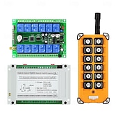 Недорогие Интеллектуальный коммутатор-DC12V-36V 12-канальный радиочастотный беспроводной пульт дистанционного управления, реле-приемник 10А 433 МГц