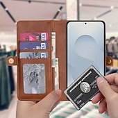 tanie 2026 Samsung Galaxy S26 Seria-telefon Kılıf Na Samsung Galaxy S26 S26 Plus S26 Ultra Etui na karty portfela Odpianane Magnetyczne Ochrona całego ciała Retro Skóra PU