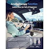 Недорогие Декоративные огни-Выдвижное автомобильное зарядное устройство USB-C с быстрой зарядкой 120 Вт, автомобильный адаптер для прикуривателя со звездами и ароматерапевтической подсветкой, незаменимые автомобильные зарядные устройства, подарки для путешественников, мужчин и женщи