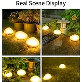 olcso Pathway Lights &amp; Lanterns-1 db kültéri napelemes kerti lámpák, műkavicsos lámpák, vízállóak, park ösvény, tóparti és lépcsős tájvilágításhoz
