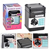 levne Dárkové předměty-Elektronická mincovní banka s ochranou heslem, ABS materiál, bankomat, digitální mince a vklad hotovosti, hudební hračka, dárek pro děti pro rané učení a vzdělávání