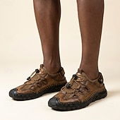 economico sandali da esterno-Sandali da uomo marroni per attività all'aperto, sandali da trekking a punta chiusa, traspiranti, comodi da passeggio con aperture, ideali per viaggi, campeggio, vacanze estive, avventure all'aria aperta e per l'uso quotidiano.