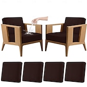 voordelige Patio Kussenshoes-4 stuks stretch kussenhoezen voor buiten, 100% waterdicht, vervangende hoezen voor tuinbanken en -sofa's, wasbare en herbruikbare meubelbeschermers.