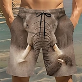  Ανδρικά Ζώο Κινούμενα σχέδια Καρχαρίας Μαγιό Βερμούδα Σορτσάκια Κολύμβησης Σορτς παραλίας Μεσαία Μέση Αστείος Διακοπές στην παραλία Πλαϊνές τσέπες Διχτυωτή επένδυση Ελαστική μέση με κορδόνι Σχεδιαστής
