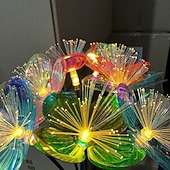 お買い得  経路ライト＆ランタン-ソーラーライト バタフライガーデンデコレーション 揺れるソーラーバタフライライト 屋外用 ガーデンパティオ ヤードポーチ クリスマス 花壇 デコレーション 家へのギフト