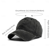 cheap Men's Baseball Cap-Men's Baseball Cap Sun Hat Trucker Hat Blue Black Polyester Adjustable Fashion Streetwear Casual Daily Outdoor Vacation Plain Sun Protection Sunscreen Breathability