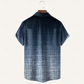 economico Geometrica-Per uomo Colore sfumato Arte astratta Camicia Camicia Estiva Camicia con Bottoni Manica Corta Moda Casual All'aperto Vacanza Abbigliamento Quotidiano Estate Primavera Collo ripiegato Stampa 3D