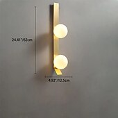 halpa Sisätilojen seinävalaisimet-moderni led-seinävalaisin lasipallo kultainen sisävalaisin seinävalaisin käytävä käytävä sali makuuhuone keittiö pyöreä koristevalot, huone