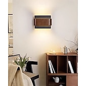 abordables Appliques murales d'intérieur-Applique murale lumineuse à double éclairage, style wabi-sabi médiéval – idéale pour une chambre, un salon ou un couloir. 110-240 V
