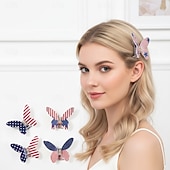 cheap Accessories-250th Anniversary USA Hair Accessories Vintage Adults' Women's 4th of July Casual Party Dress Up