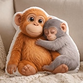 رخيصةأون نمط الحيوان-دمية قرد صغيرة محشوة مستوحاة من قصة حديقة حيوان اليابان - هدية على شكل قرد صغير محشو، قرد مع حيوان محشو، هدية قرد رائجة