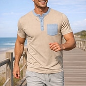 economico T-shirt e Canottiere da Corsa-Per uomo Blocco di colori T-shirt da corsa Maglia a compressione Maglia atletica Sport in alto Estate Tasche Manica Corta Traspirante Allenamento in Palestra Corsa Jogging Fitness Nero Rosso Blu