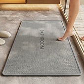 cheap Bathroom Mat-Absorbent Bathroom Mat Non-Slip Foot Mat for Home Use, Quick-Dry Shower Rug, Toilet Door Mat for Bathroom and Restroom