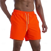 economico Costumi da Bagno per Uomini-Per uomo Shorts Shorts da Spiaggia Pantaloncini casual Coulisse Tasca Elastico in vita Semplice Impermeabile Comodità Corto Casuale All'aperto Vacanza Vacanza Moda Blu azzurro cielo Micro-elastico